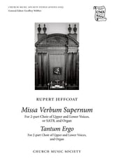 Missa Verbum Supernam and Tantum Ergo SATB Choral Score cover